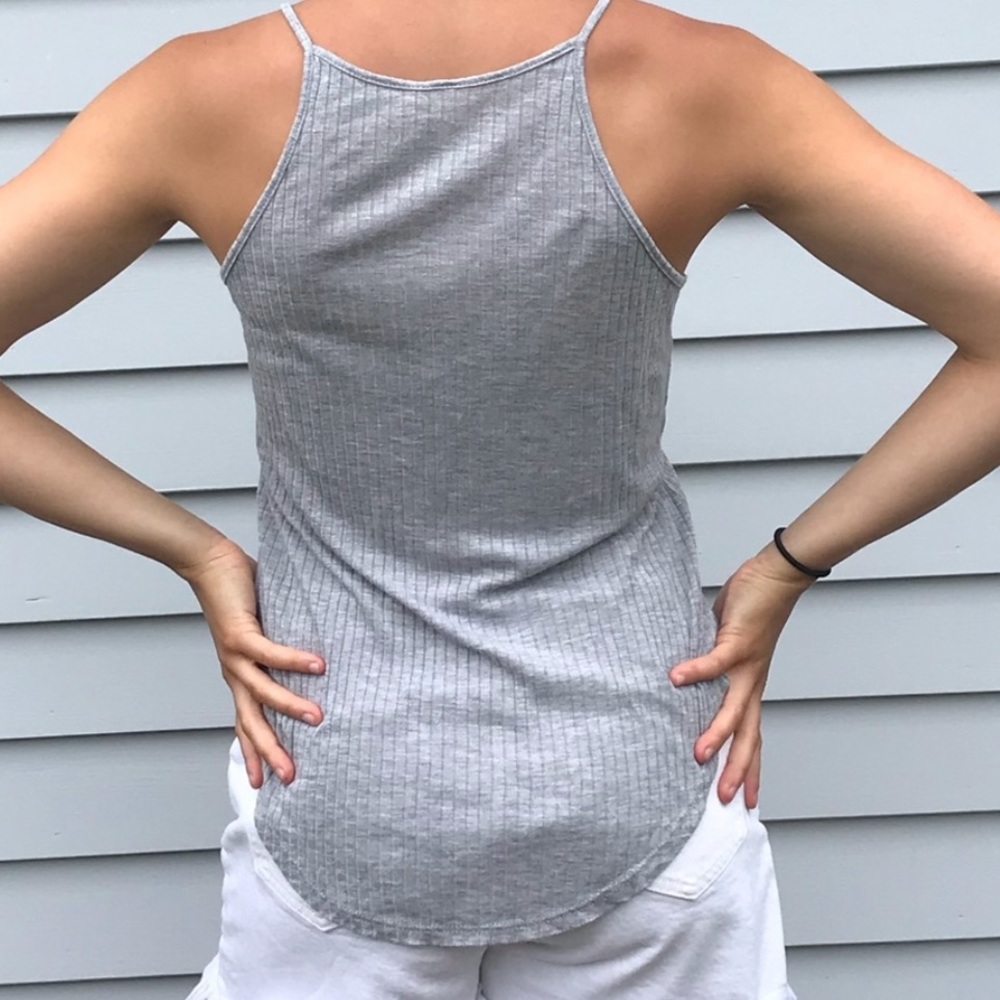 Emma & Sam Grey Ribbed Tank | LF - Picture 4 of 5
